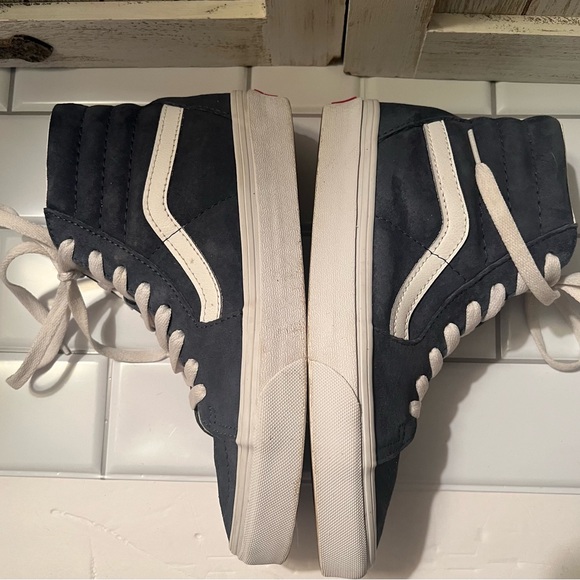 Vans High-Top Sneakers - Dark Blue and White - Picture 6 of 7